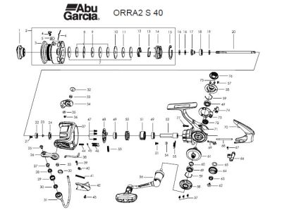 RICAMBI ABU GARCIA ORRA 2 S40