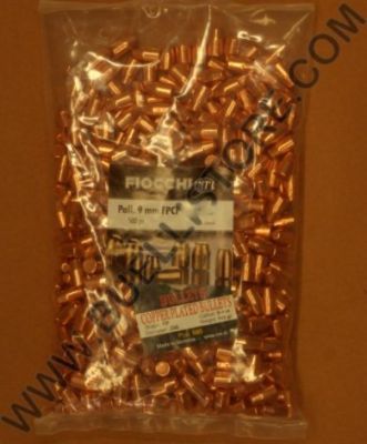 FIOCCHI PALLE RAMATE PER RICARICA CAL. 9 FPCP DA 123 Gr 356''