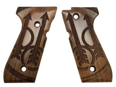 BERETTA GUANCETTE BIG LOGO IN NOCE PER SERIE 92  