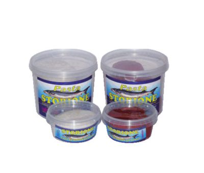 PASTURA PRONTA DA INNESCO PER STORIONI ACCIUGA E GAMBERO CONFEZIONE DA 200 GRAMMI