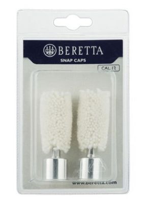 BERETTA COPPIA DI SALVA PERCUSSORI CON SCOVOLO IN LANA CALIBRO 12 - 2 SNAP CAPS + MOPS 12 GAUGE