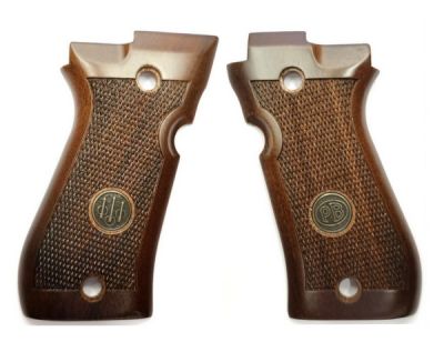 BERETTA GUANCETTE IN LEGNO CON SCUDETTO PER 81BB