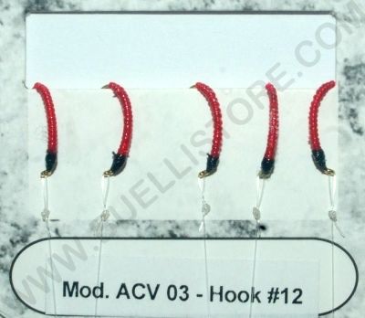 MONTATURE COREGONI A 5 AMI - AMO:12 - COLORE ROSSO - ACV03