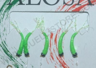 ALOSA AMETTIERA PER SARDINA 5 AMI CORPO VERDE BRILLANTE TESTINA BLU - F04