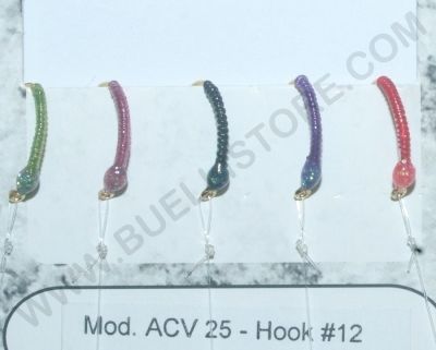 MONTATURE COREGONI A 5 AMI - AMO:12 - VERDE-ROSA-NERO-VIOLA-ROSSO 