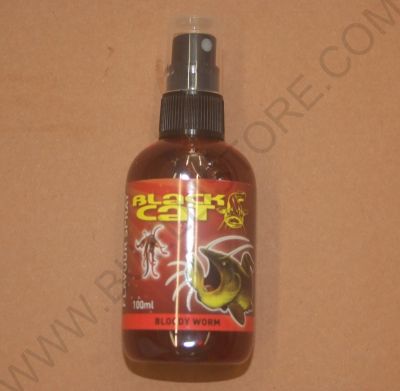 BLACK CAT FLAVOUR SPRAY BLODY WORM ATTRATTIVO PER LA PESCA 