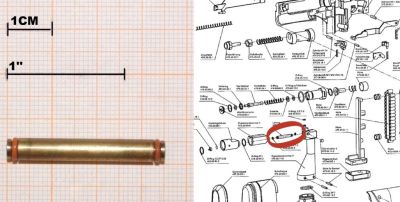BERETTA CX4 STORM CO2 cal. 4,5 - RICAMBIO CONDUTTURA