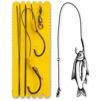 BLACK CAT | MONTATURA PER SILURO BOUY AND BOAT GHOST SINGLE HOOK RIG