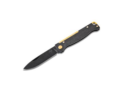 BLACK FOX - COLTELLO ATLAS BLACK STONEWASH BRASS TASCABILE