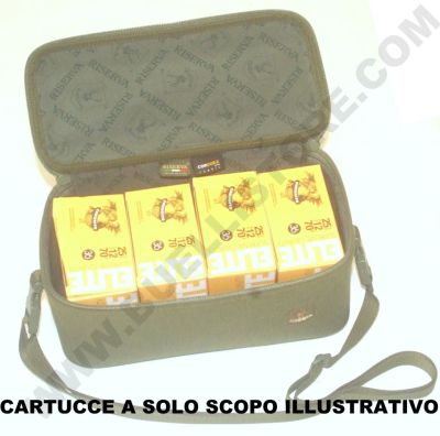 RISERVA - BORSA PORTACARTUCCE IN CORDURA RIPSTOP - 12 X 27 X 13 CM 