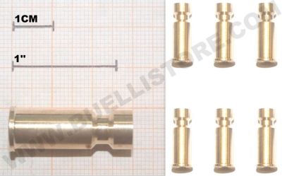 ARAVON'S BLU 6 BOSSOLI CAL. 38 SPECIAL PER PALLE IN GOMMA 