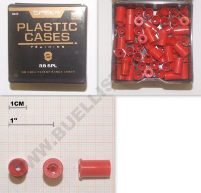 SPEER BULLET - PLASTIC CASES - BOSSOLI IN PLASTICA CAL. 38 SPL - PER PALLE IN PLASTICA 50 PZ
