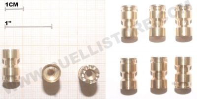 ARAVON'S BLU 6 BOSSOLI CAL. 380 ACP / 9 corto PER PALLE IN GOMMA 