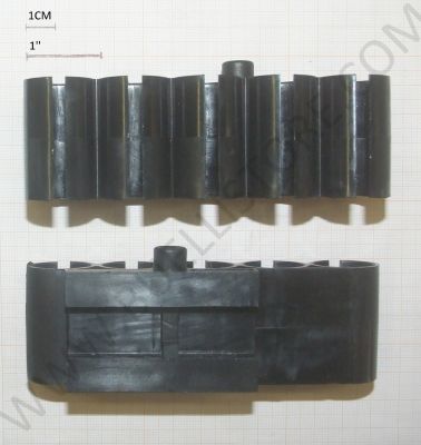 CAA PORTA CARTUCCE RIGIDO PER SLITTE WEAVER -PICATINNY  CON 5 CELLE IN CAL.12 