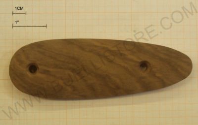 CALCIOLO IN LEGNO PER FUCILI CON INTERASSE DA 80mm ALTEZZA 1 CM 