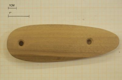 CALCIOLO IN LEGNO PER FUCILI CON INTERASSE DA 80mm ALTEZZA DA 1 CM 