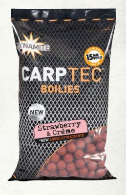 DYNAMITE BAITS STRAWBERRY & CREME - CARPTEC BOILIES