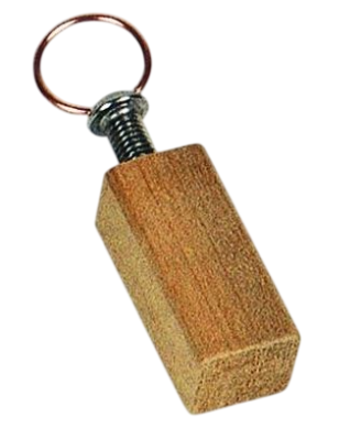 Richiamo per Tordo bottaccio in Legno di Noce con Vite
