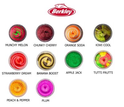 BERKLEY - POWERBAIT TROUT BAIT FRUITS - GLITTER - NATURAL SCENT