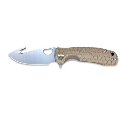 COLTELLO PIEGHEVOLE -  HONEY BADGER HOOK LARGE TAN