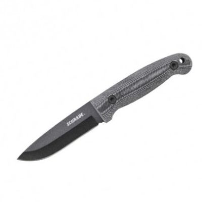 Schrade - Coltello lama fissa in acciaio al carbonio Frontier Fixed Blade