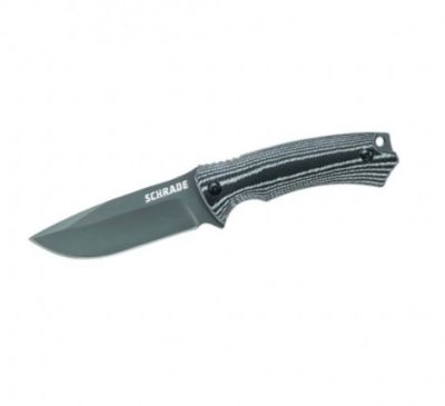 Coltello da caccia lama fissa Schrade Grey blade Micarta handle - Schrade