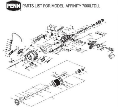 RICAMBI PENN AFFINITY 7000 LTD LIVELINER 