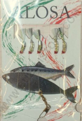 ALOSA AMETTIERA 5 AMI CON PIUME E FLASH 