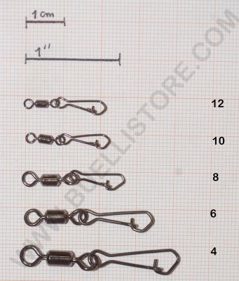 STARFISH ROLLING SWIVEL HOOKED SNAP 