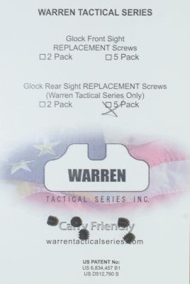 WARREN TACTICAL VITI DI RICAMBIO PER TACCA DI MIRA GLOCK 3/16'' - 5pz.