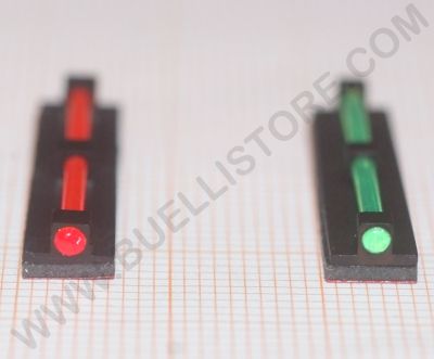 TONI SYSTEM MIRINI ADESIVI IN FIBRA OTTICA ROSSO / VERDE