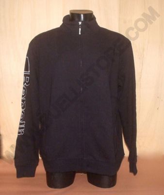 BENELLI- FELPA CON CERNIERA - MANICHE LUNGHE NERA