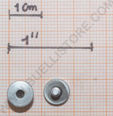 BERETTA VITE GUANCETTA A BRUGOLA SATINATA COLORE ARGENTO PER 92 96 98 - VENDUTA SINGOLARMENTE 