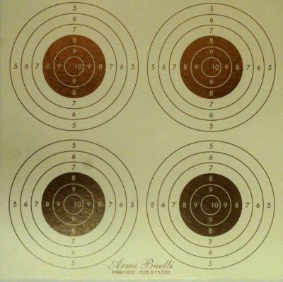 BERSAGLI 14 X 14 CM IN CONFEZIONI DA 20 O DA 100 PZ 