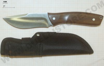 ELK RIDGE TRENTO - COLTELLO A LAMA FISSA CON MANICO IN LEGNO 
