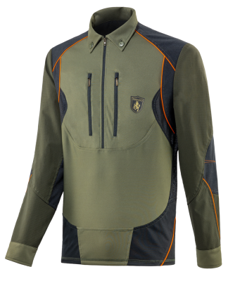 TRABALDO - CAMICIA POLO TECNICA RINFORZATA ENDURANCE CON PROFILI ARANCIO