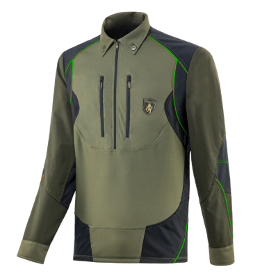 TRABALDO - CAMICIA POLO TECNICA RINFORZATA ENDURANCE CON PROFILI VERDE