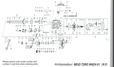 ESPLOSO PARTI DI RICAMBIO REVO TORO WINCH