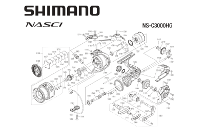 RICAMBI PER SHIMANO NASCI 3000 FC - 3000HG 