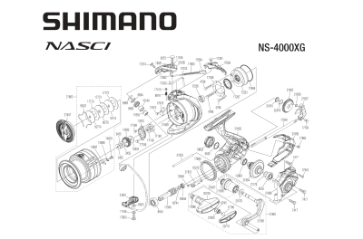 RICAMBI PER SHIMANO NASCI 4000 FC - 4000XG
