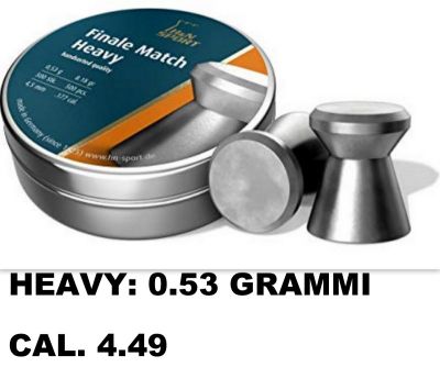 H&N FINALE MATCH HEAVY cal. 4,49 (.177) 0.53g - 500pz.