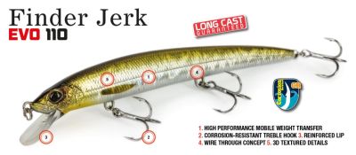 MOLIX FINDER JERK EVO 110 SLOW SINKING