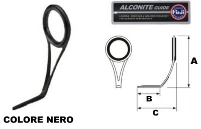 FUJI - BCLYAG - ANELLI PONTE MEDIO - PIETRA ALCONITE - TELAIO IN ACCIAIO