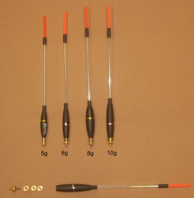 GALLEGGIANTI SCORREVOLI CON PESO VARIABILE PER LA PESCA ALL'INGLESE 