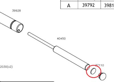 GAMO RICAMBIO GUARNIZIONE PER CARABINA G MAGNUM 1250 - BM IGT MATCH 1 - HUNTER GRIZZLY 1250 WHISPER IGT MACH 1 - BLACK FUSION MACH 1 - BLACK BULL IGT MACH 1 - BLACK KNIGHT MACH 1 - REPLAY 10 MAGNUM IGT gen. 2