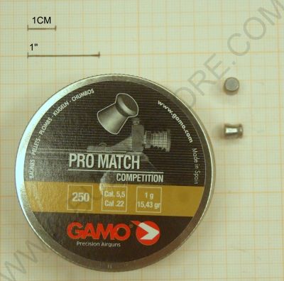 GAMO PIOMBINI PRO MATCH COMPETITION cal. 5,5 (.22) - 250pz.