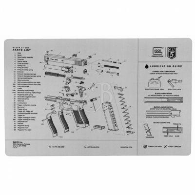 GLOCK TAPPETINO GEN5 GRIGIO- MISURE: 43 cm x 27.5 cm