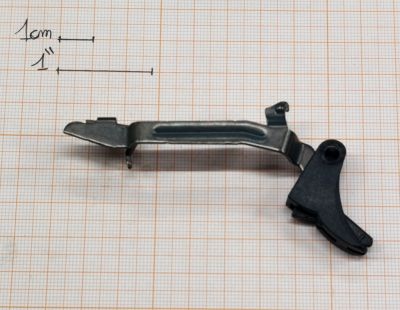GLOCK RICAMBIO GRILLETTO COMPLETO CON LEVA PER GEN 4 - PER MOD. 19 - 23 - 27 -32 PER GEN 3 MOD. 38 - 39