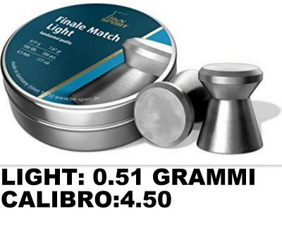 H&N FINALE MATCH LIGHT cal. 4,5 (.177) 0.51g - 500pz.