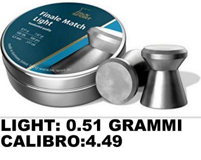 H&N FINALE MATCH LIGHT cal. 4,49 (.177) 0.51g - 500pz.